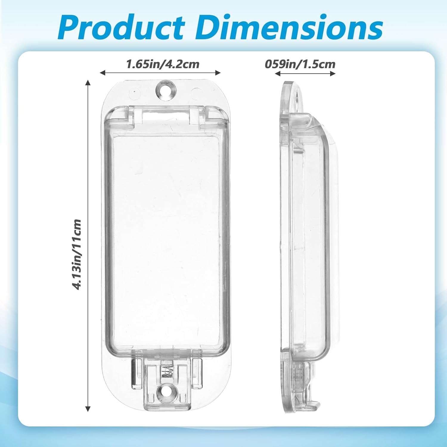 Light Switch Guard Cover 2 Pack Wall Switch Guard Child Proof Rocker Switches Plate Cover Keeps Lights or Switches from Being Accidentally Turned ON or OFF