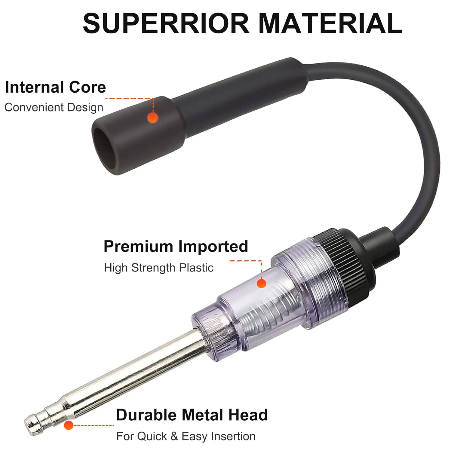 2PCS Inline Spark Plug Tester, Light Lawnmower Engine Checker, 6-12 Volt Pick Up Coil/Armature Diagnostic Detector Tool for Automotive, Car, Lawnmower, Small & Big Internal/External Engines