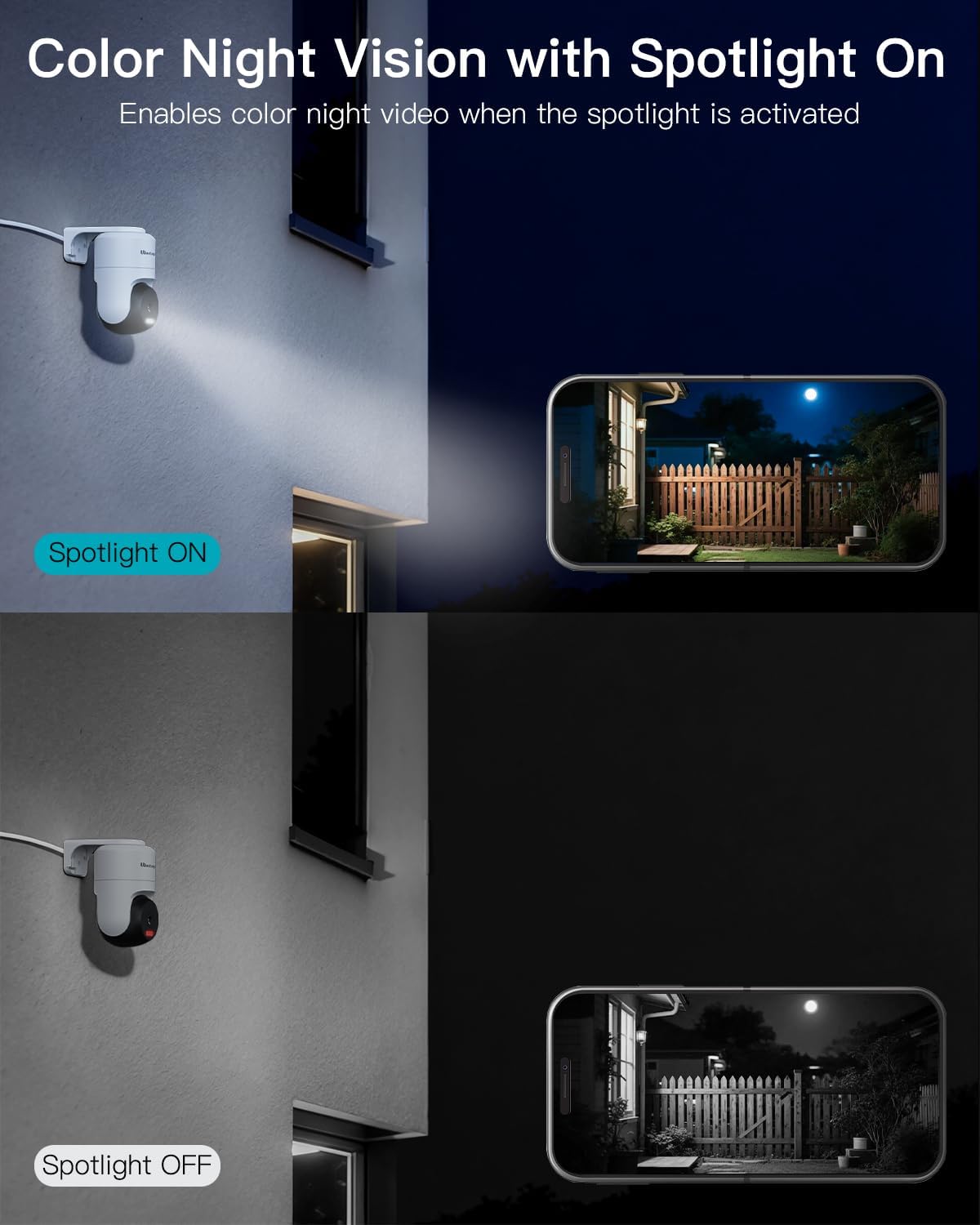 VIMTAG Security Camera Outdoor/Indoor, 2.5K Outside Cameras for Home Security, 360° Pan/Tilt House Surveillance, Motion Tracking, Color Night Vision, 5G/2.4G WiFi, 2-Way Audio, Cloud/SD Card Storage