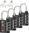 Forge Dual-Opening: Key or Combination Lock, TSA Approved Luggage Lock for Luggage, Pelican case, Travel, Gym, School and More.