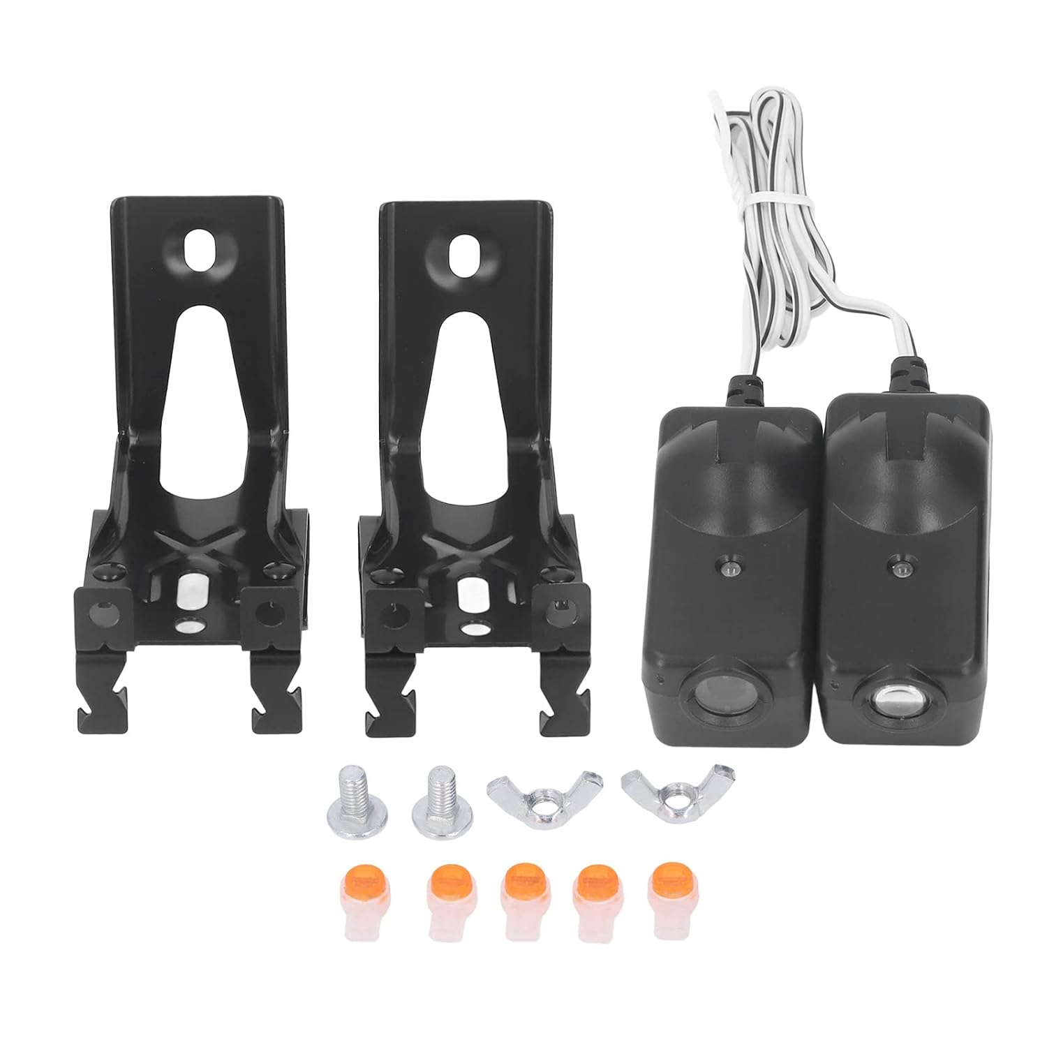 Garage Door Opener Safety Sensor Kit with Brackets Sensors, High Accuracy, Chamberlain, Sears, Raynor,