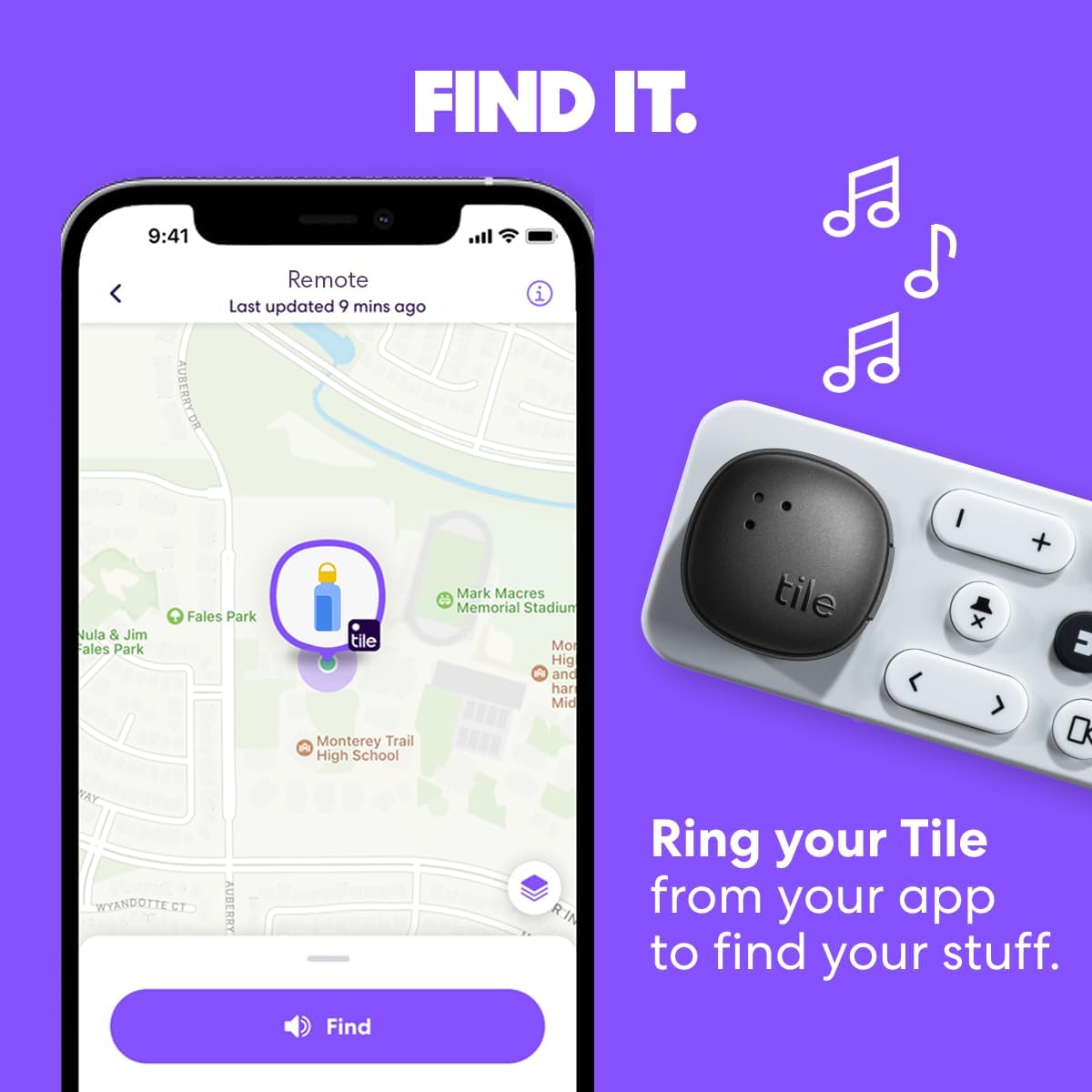 Tile by Life360 Sticker - Small Bluetooth Tracker, Remote Finder and Item Locator for Bikes, Glasses and More. Both iOS and Android Compatible. Phone Finder. 2-Pack (Black)