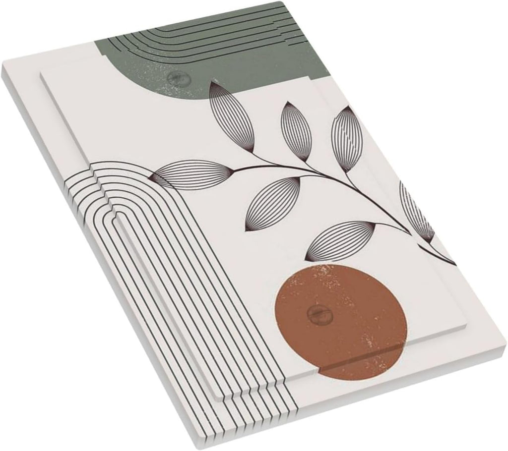 Light Switch Cover Plate Sage Green Boho Nature Art Minimalist Geometric Plant 1 Gang No Device Blank Electrical Wall Plates Faceplate Decorative Switch Plate for Bedroom living Room Decor