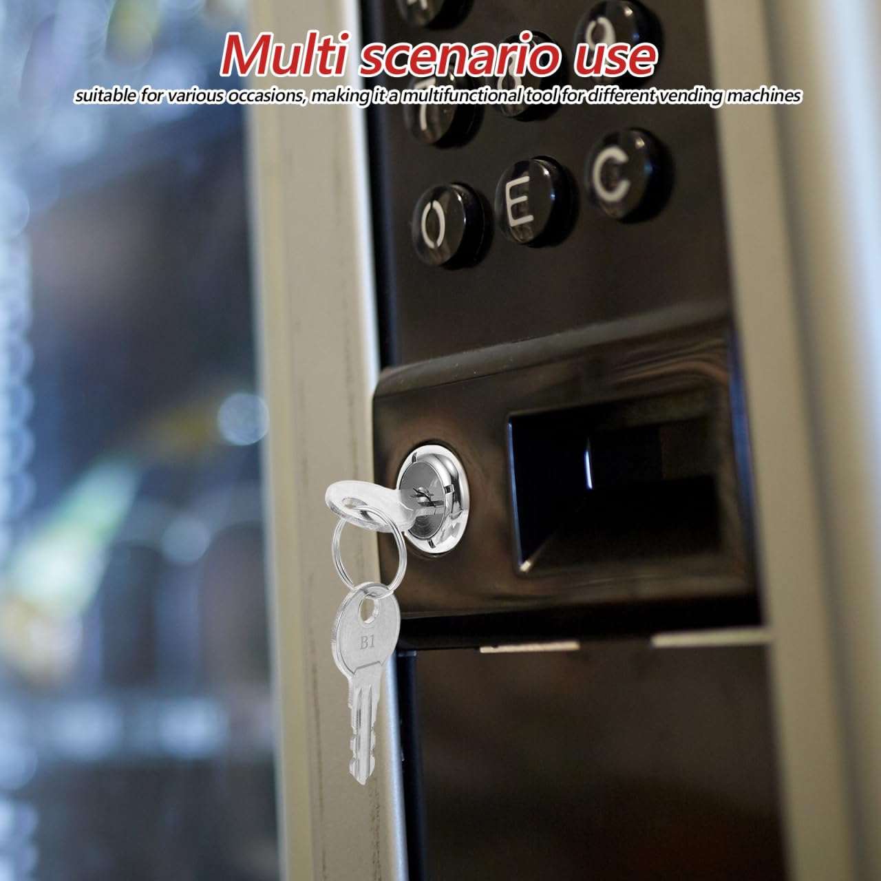 Garneck Vending Machine Lock Key Set Replacement Lock for Soda Vendor Vending Machine for Gumball Candy Snack Dispensers Easy Installation