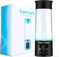 Hydrogen Water Bottle Generator - Up to 6000+ PPB Concentration - SPE/PEM Technology - Voice Reminder - Water Ionizer Machine Suitable for Travel, Daily and Office Drinking - 12oz (Black)