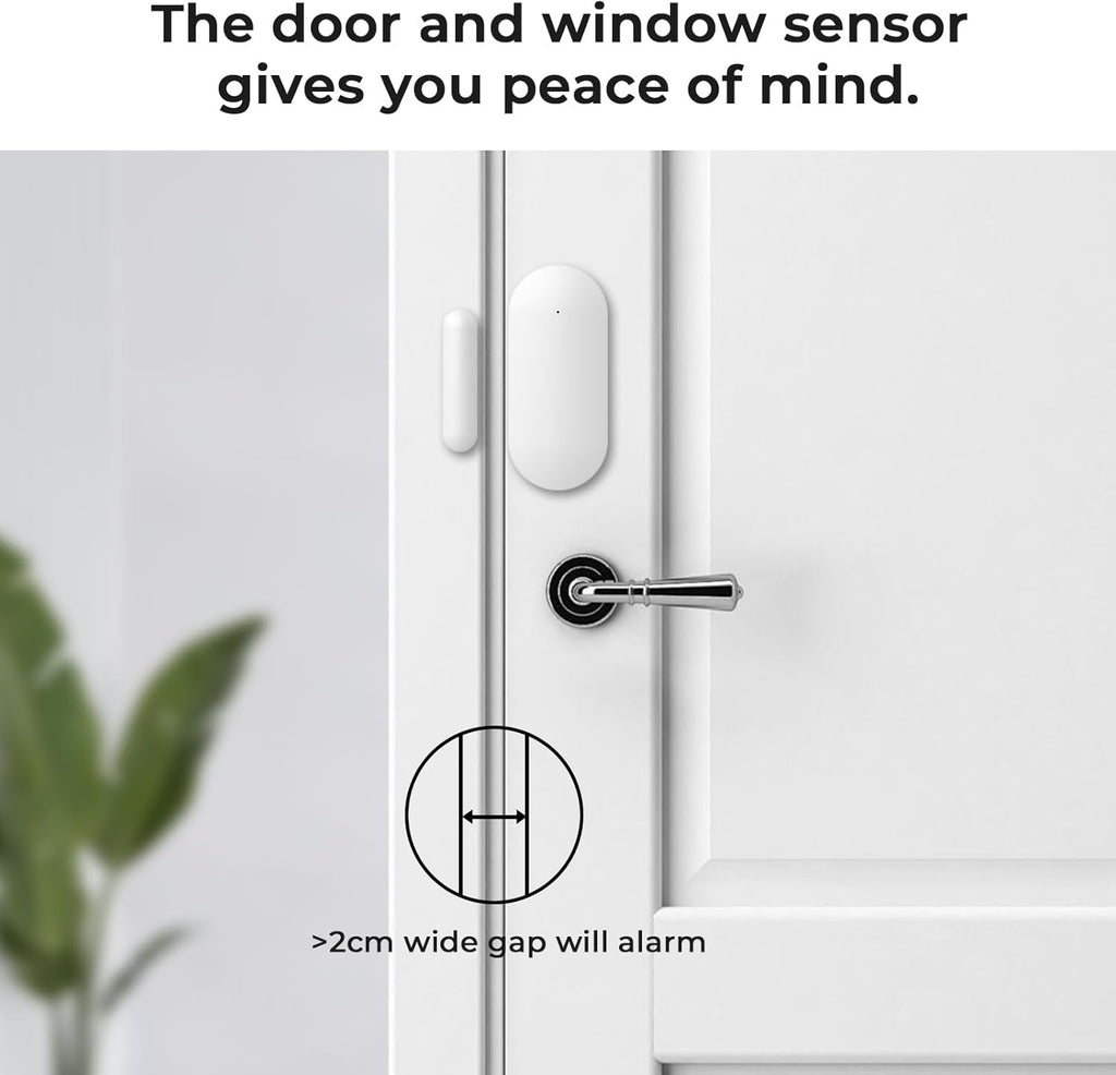 4G Smart Home Security Alarm Kit, Wireless WiFi Home Alarm System with Siren, PIR Motion Sensor, Remote Controls, Window/Door Sensor