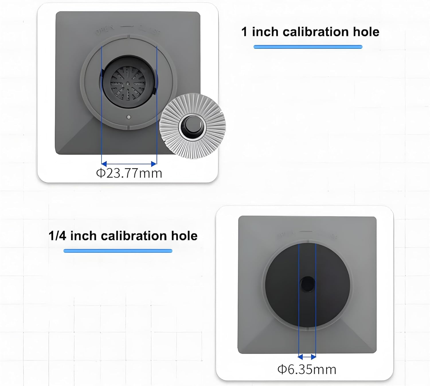 Class 2 Sound Calibrator, Sound Level Meter Calibrator, 94 dB & 114 dB, for 1", 1/2", 1/4" Microphones