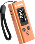 Portable Carbon Monoxide Detector for Travel, 3-in-1 CO Detector with Temperature & Humidity Sensor, Dual Audible & Visual Alarm Camping, RV and Hotel for Safety (Orange)