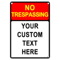 Custom Sign Outdoor Metal Vertical, Personalized Metal Sign for Parking, Gate, Delivery, Garage, Weatherproof Customized Signs for Outside, Make Your Own Signs Custom(18x12 Inches, Header)