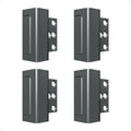 4Pack Home Security Door Reinforcement Lock Childproof, Door Locks for Kids Safety, Door Lock Latch Stopper for Front Door Inside Top of Door, Aluminum Construction Finish
