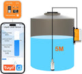 Moray Smart WiFi Water Level Sensor Water Level Transmitter Level Monitor Sensor , Gateway Automatic Alarm Indicator for Smart Life Mobile APP Smart Home Remote IP67 Waterproof (ME202R 5m)