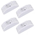 Eversecu WiFi Smart Light Switch 10A Mini DIY Breaker Module, Control by Smart Life/Tuya App, Compatible with Google Home/Alexa Echo(4 Pack)