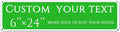 Custom Sign, custom street sign，Aluminum Weatherproof Metal Sign Multiple Sizes, Customize for street, Business, Workplace, office, Home, festival,Delivery Signs(6 * 24 Inch)