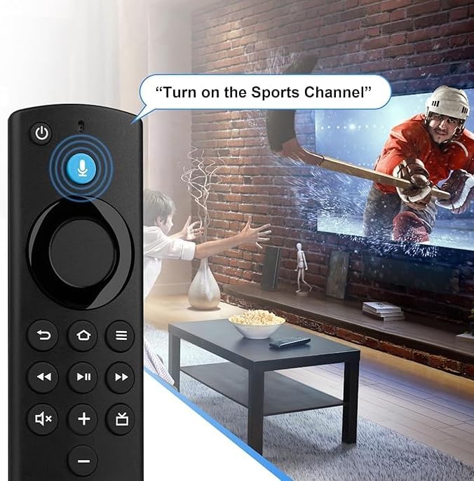 New Replacement Voice Remote Control-fits for Smart TVs Cube(1ST, 2nd Gen)-Compatible with Smart TV Stick,Toshiba,Insignia-Pioneer Smart TVs
