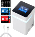 AirCurie Ver2, Radon Detector for Home, 5-in-1 Total Indoor Air Quality Monitor [PM1.0, 2.5, 10, CO2, Humidity, Temp] Easy to Use