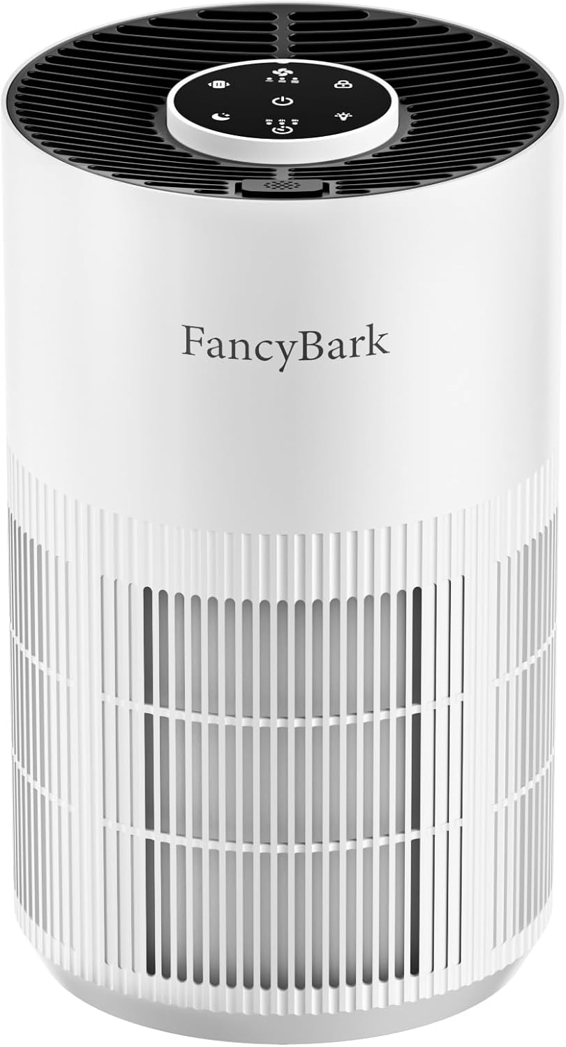 Air Purifiers for Home Bedroom Up to 1000 Ft², H14 True HEPA Room Air Purifiers for Bedroom With Sleep Mode Light Mode & Aroma Function Air Cleaner Smoke Odor Dust Pollen Pet Dander (White)