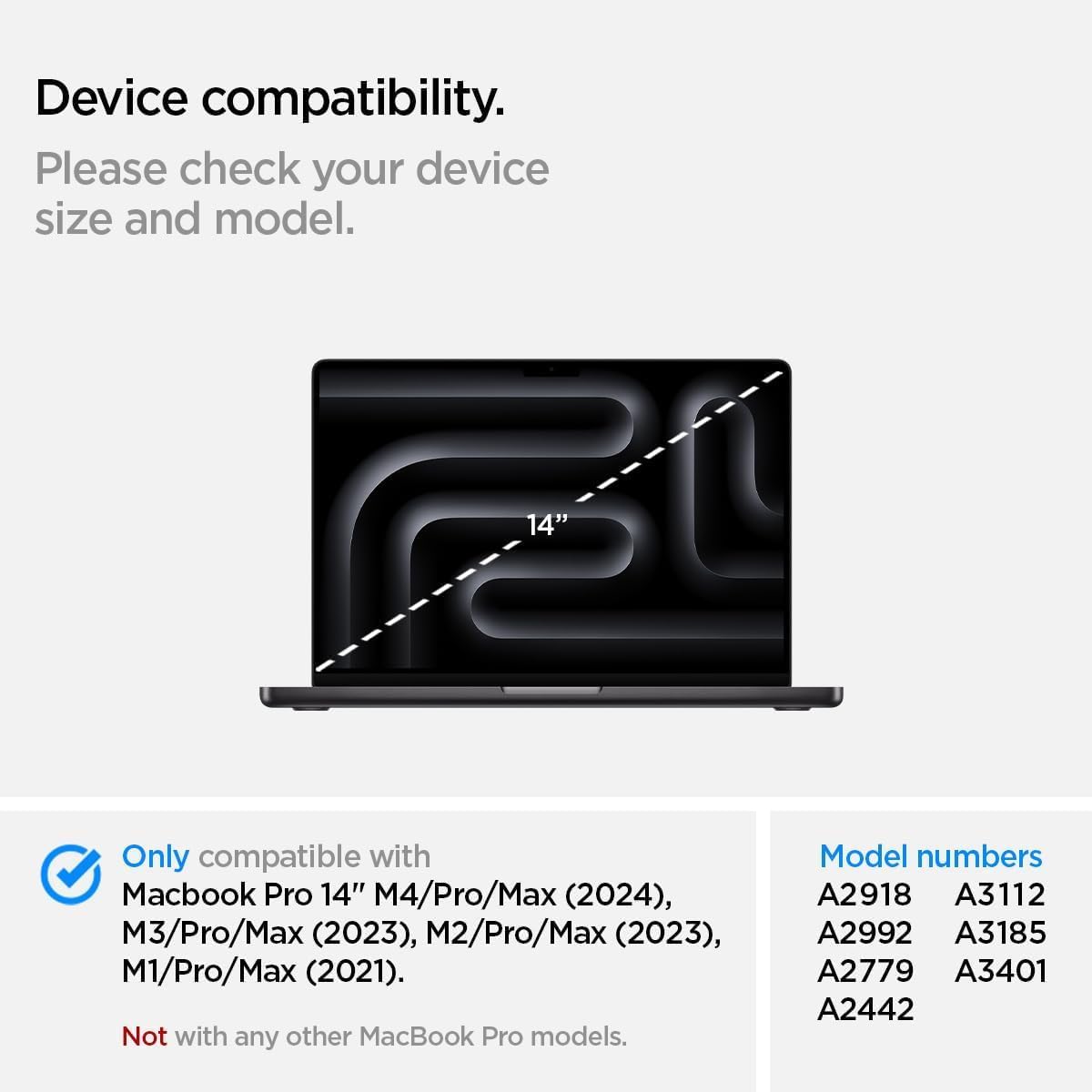 Easy On/Off Magnetic 360° Privacy Screen Filter Compatible with MacBook Pro 14 inch (2021-2024, M4, M3, M2, M1, Pro,Max), Anti Glare Laptop Privacy Screen Shield with Camera Cover - UV block 90%-Model: A2442, A2779, A2918, A2992, A3112, A3185, A3401