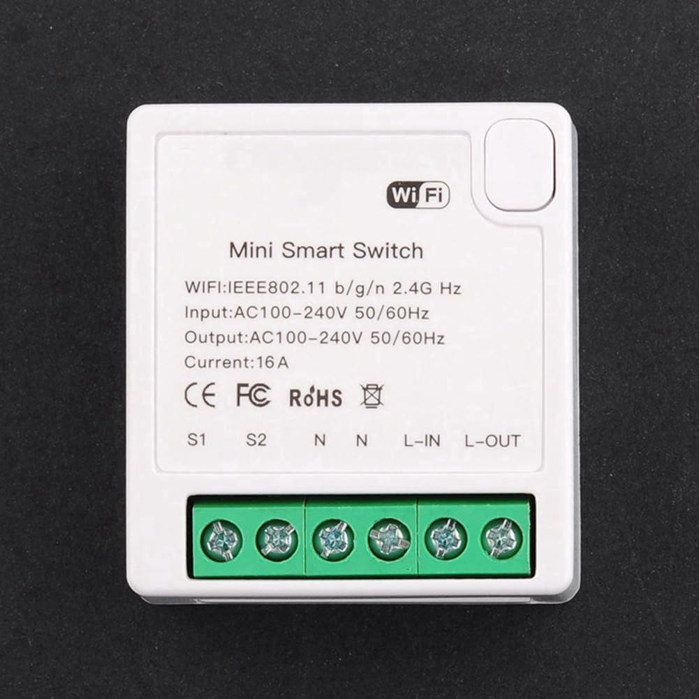 TUYA MiNi 16A Smart Switch Non-Metered Version Smart Wifi Switch Voice Control Home Automation Light Relay Module