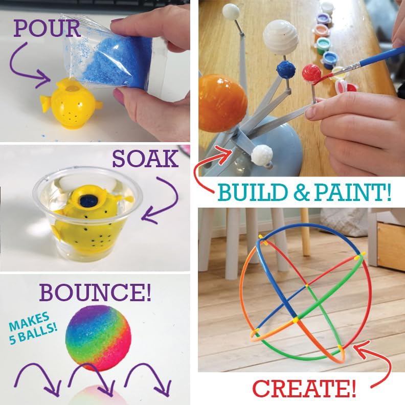 Stem Learning 9 Monthly Subscription Box Kits w/ 27 Projects - Summertime Remote School Building Toys - Science, Technology, Engineering, Mathematics - Activities for Kids Boys & Girls Ages 7-12