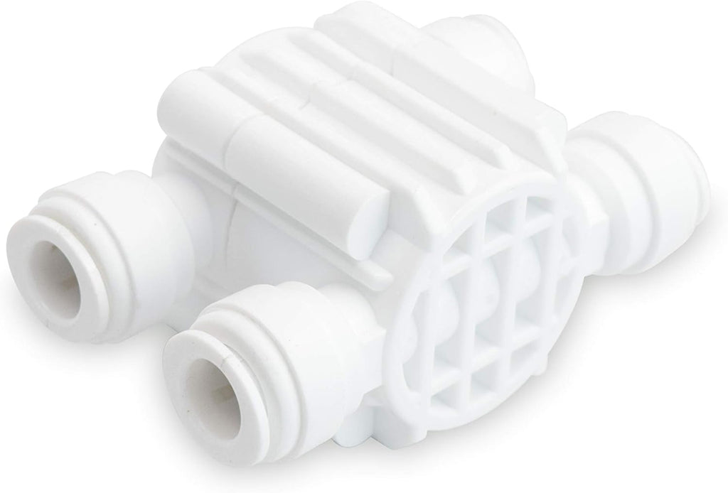 WECO Automatic Shut Off Valve Quick Connect for Reverse Osmosis Water Systems - ⅜ Inch Ports Valve for Water Purification Systems