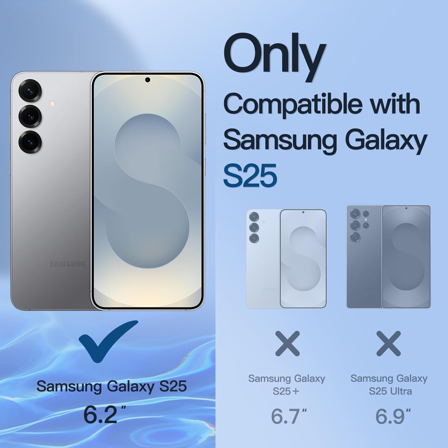 JETech Privacy Screen Protector for Samsung Galaxy S25 5G with Camera Lens Protector, Anti-Spy Tempered Glass Film, Fingerprint ID Compatible, 2-Pack Each
