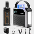 Newsmy Portable Solar Power Station 270Wh/72000mAh, 268W Max Output, 2×100W USB-C PD, LiMnFePO4 Battery with Spotlight for Hiking, Traveling & Emergency, Drone Charging, Compact Power Stations