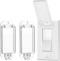 2pcs Lightswitch Cover Baby Proof Transparent Light Switch Lock, Switch Blocker for Keeps Lights or Switches from Being Accidentally Turned ON or OFF Child Proof Light Switch Cover