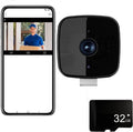 Saker Smart 2K Window Security Camera,2K Dome Security Camera for Indoor Use, 3MP Ultra-Clear Picture with Enhanced Color Night Vision, Wireless Stick-On Installation (with 32GB TF Card)