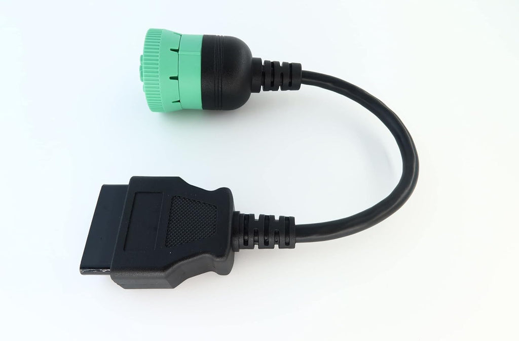 Green Type 2 J1939 Male to 16pin OBD2 Female Cable 16pin to 9pin J1939 Adapter Cable