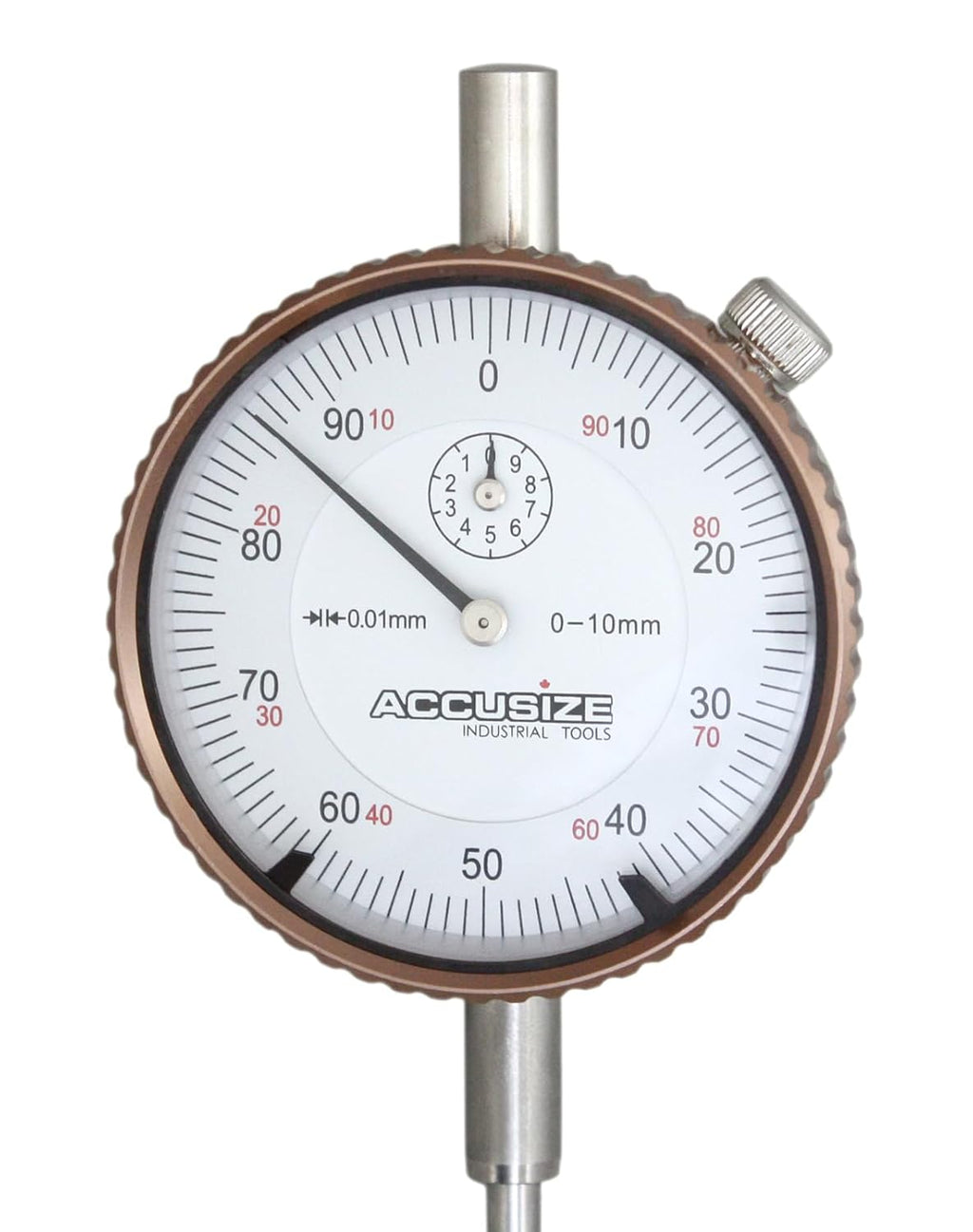 Accusize Industrial Tools 0-10 mm by 0.01 mm Metric Dial Indicators, P900-S001
