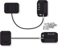 Jetec 2 Pieces Refrigerator Lock 4 Number Coded Freezer Lock Adhesive Fridge Door Combination Safety Lockstitch for Refrigerators Freezers File Cabinets Drawer Refrigerator Door(Black)