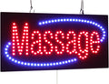 Massage Sign, 24"x12", 60x30cm, TOPKING, LED, Neon, Florescent, Signage, Signboard, Display, Billboard, Screen, Grand Opening, Gift