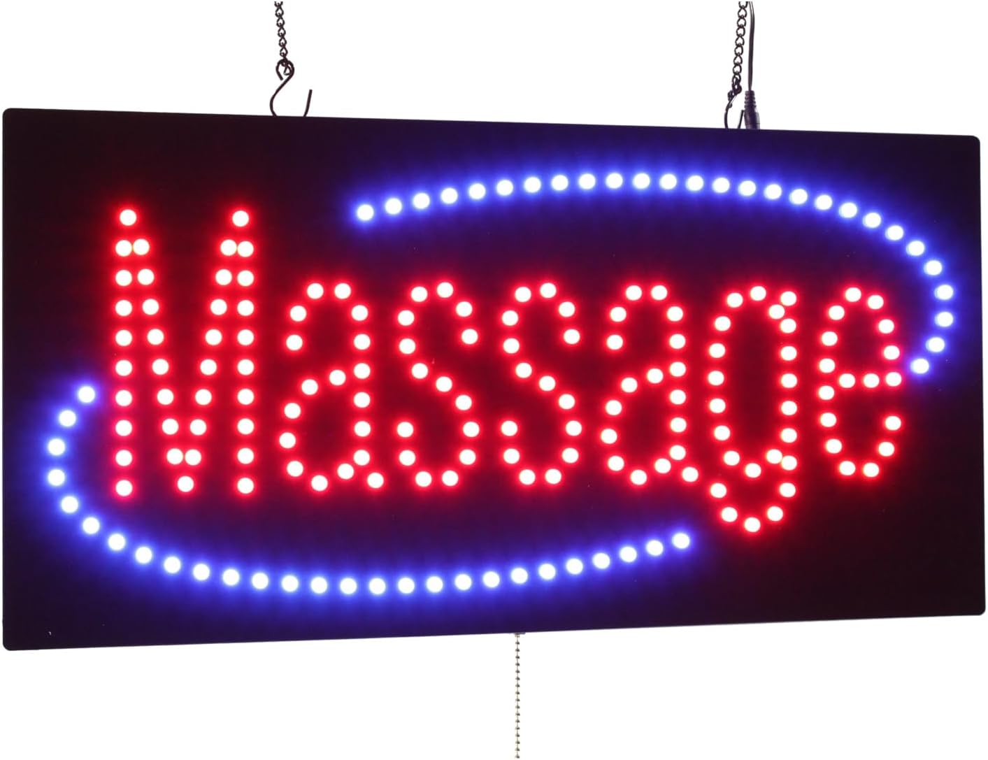 Massage Sign, 24"x12", 60x30cm, TOPKING, LED, Neon, Florescent, Signage, Signboard, Display, Billboard, Screen, Grand Opening, Gift