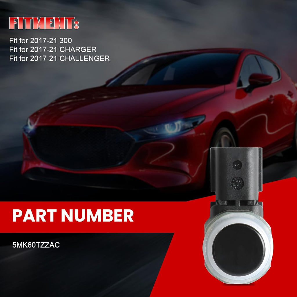 5MK60TZZAC 4pcs Park Assist Sensor for 2017-21 300 Charger Challenger Reverse Backup Parking Sensor