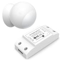 Wireless Motion Sensor Switch Kit with Split Sensor & Switch, PIR Motion Activated Power Switch with Timer, Indoor Motion Detector for Lights & Exhaust Fan (110V-120V) of Bathroom, Garage