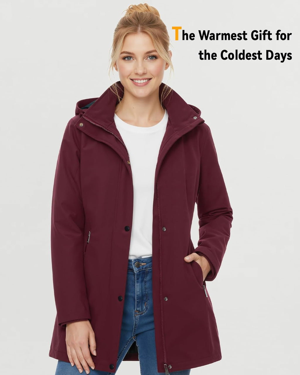 Graphene Women Heated Jacket 12V Fast Charge 18400mAh Large Capacity