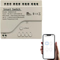 4 Channel Smart Switch, Momentan/Locking WiFi Relay, eWeLink App Bluetooth Control Switch, DIY Smart Home, Compatible with Alexa Google Home