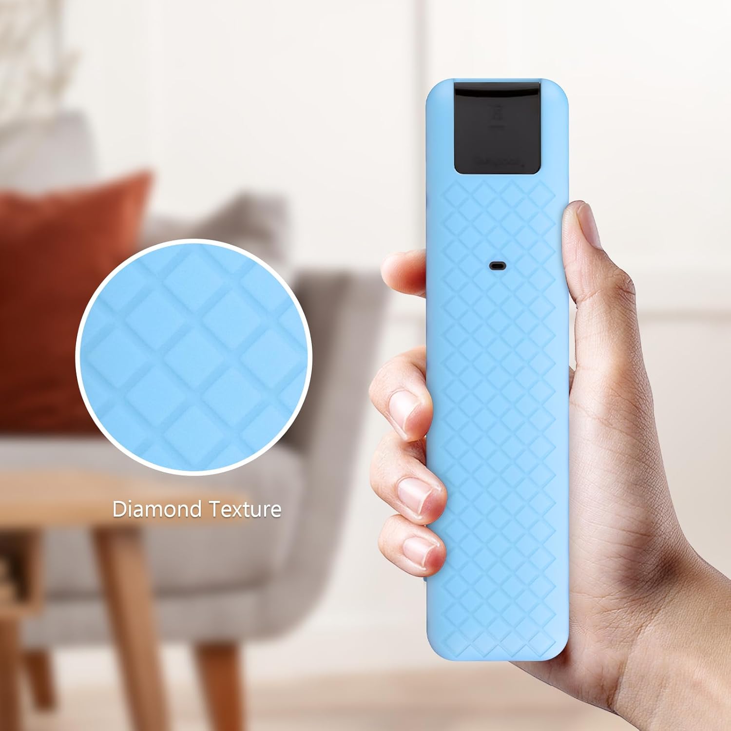 LEFXMOPHY Cover for LG MR25GA Remote Compatible with 2025 LG OLED Smart TV C5 B5 G5 M5 Series Remote, Silicone Case Glow in Dark - Blue