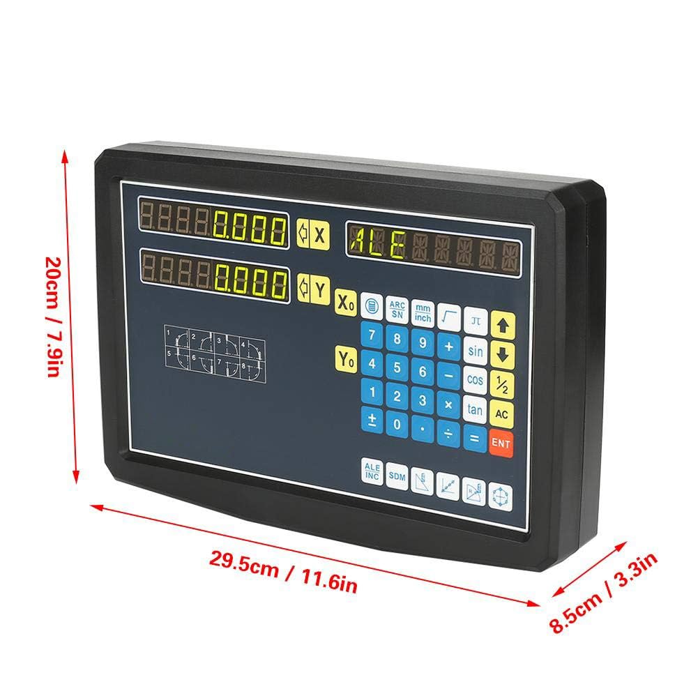 2/3 Axis Digital Readout and TTL Precision Linear Glass Scale DRO Encoder for Milling Lathe. Note:Display&Scales Sold Separately,Pls Select The Size Options! (2 Axis Digital Readout Display ONLY)