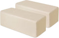 2 Pack Couch Arm Rest Pillow 6''x6''x24'' Faux Leatharie Armrest Cushion, High Density Foam Pillows, Removable & Washable Headboard Elbow Support for Armchair Sofa Bed, Beige