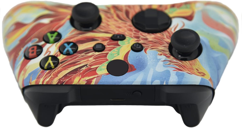 ProControllers LLC Hand Airbrushed Fade Custom Controller Compatible with Xbox Series X/S & Xbox One (Series X/S Pheonix)
