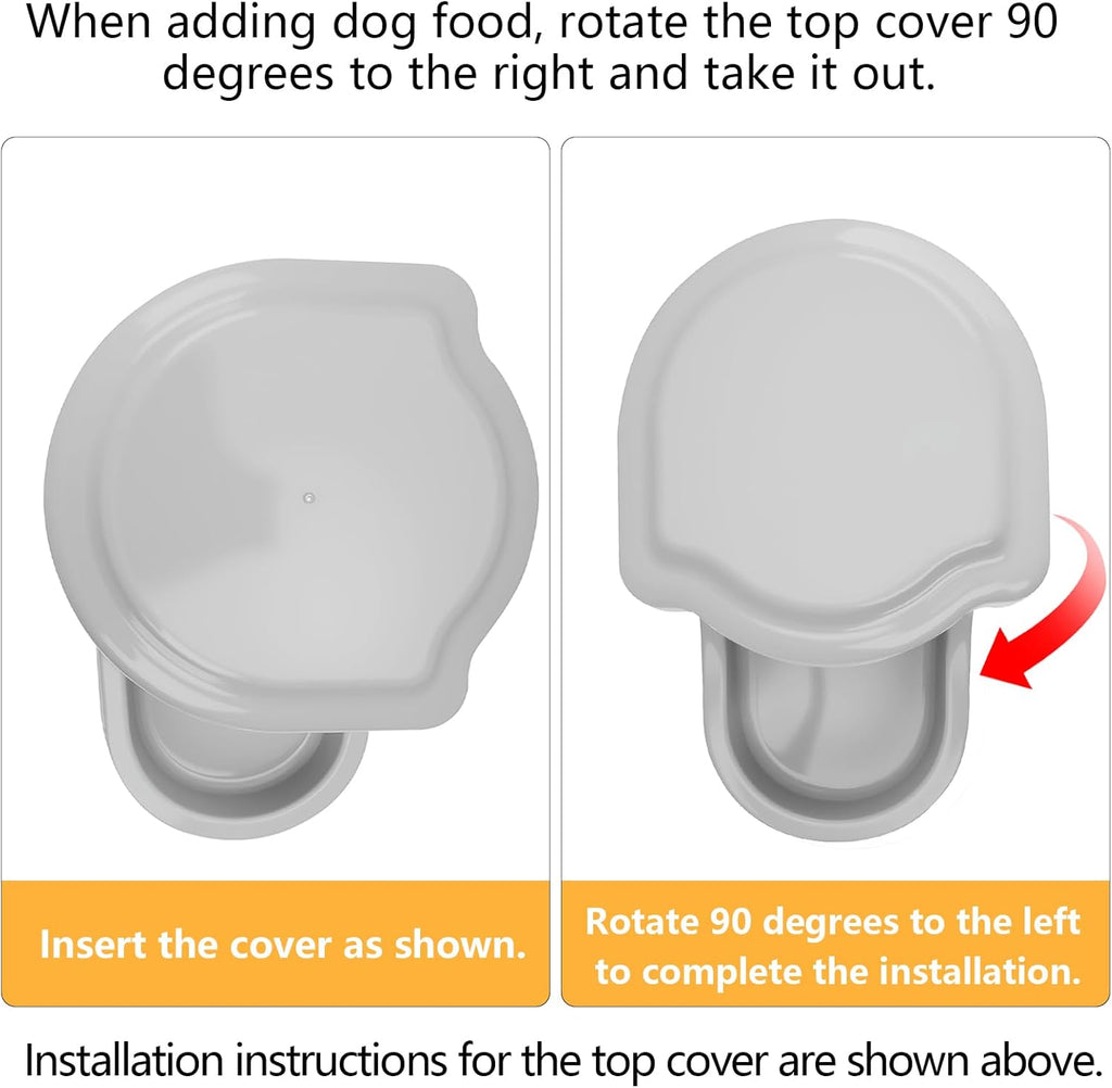 Kenond 9.5L Gravity Large Dog Feeder, Automatic Dog Food Dispenser, Suitable for Indoor/Outdoor