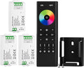 BTF-LIGHTING 5050SMD FCOB COB RGB RF Remote RC03RFB &3PCS C03RF LED Tuya LED Controller Kit 4 Zones RF 2.4GHz Wireless Remote Group Control PWM RGB (+ R G B) 4pin LED Strip DC5V DC12V DC24V