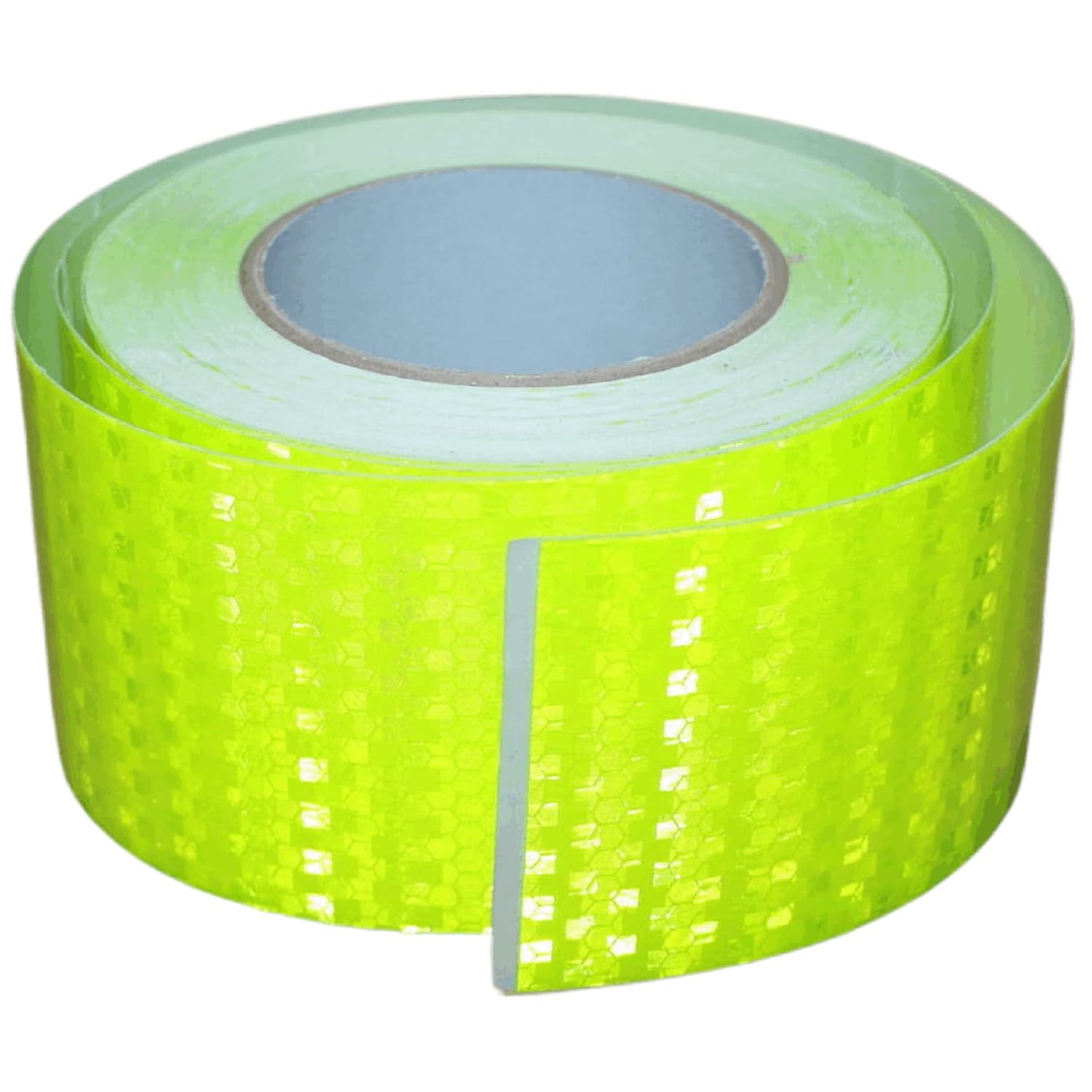 Fluorescent Green Reflective Tape Outdoor Waterproof 3 inch Wide, High Visibility Warning Industrial Marking Tape, Safety Stickers (68 feet)