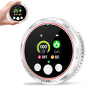 4 in 1 Carbon Monoxide Detectors Plug in, Real-Time Monitor CO & Gas Leak Detector with Temp/Humidity Display, Portable Carbon Monoxide (CO) Alarm Natural Gas Detector for Home, RV Camping Essentials