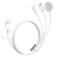 Travel Essentials,3 in 2 USB C Cable for Apple Watch Charger ，Multi Charging Cable Cord,Vacation Camping RV Essentials,Portable Designed for iWatch Series 11-2/Ultra/SE &iPhone 17-12-4FT