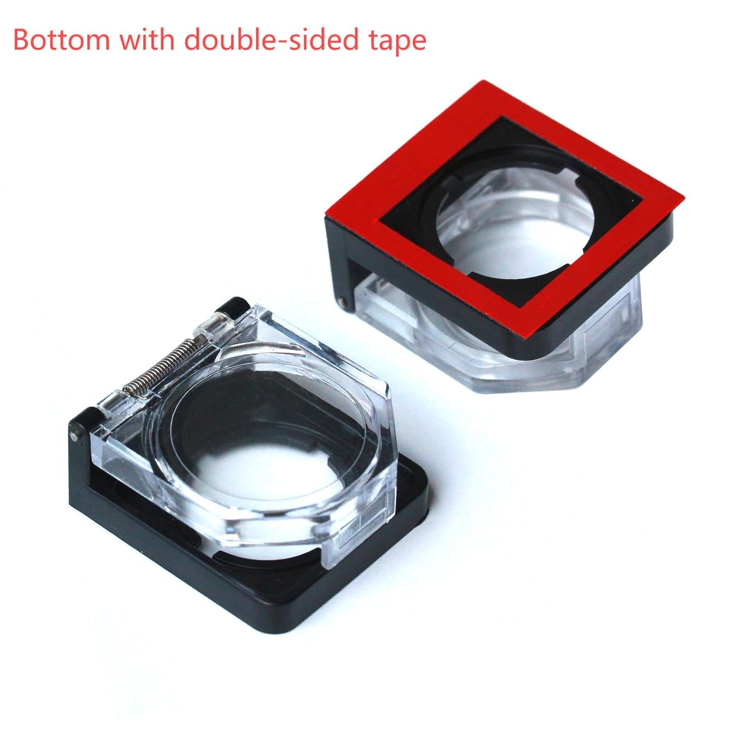 Button Switch Cover, 22mm Dustproof Button Switch Cover Protector with Double-Sided Tape for PC, Computer, Desktop, Industrial Power Switches & Control Panels Round