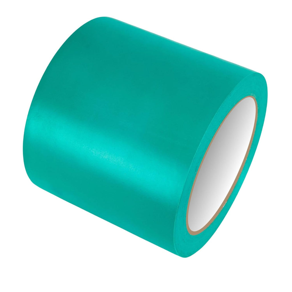 GTSE 4 inch x 108 ft Green PVC Vinyl Floor Tape, Safety Marking Tape, 6 mil Thick, Suitable for Dance Floors, Gyms, Warehouses, Sports Facilities