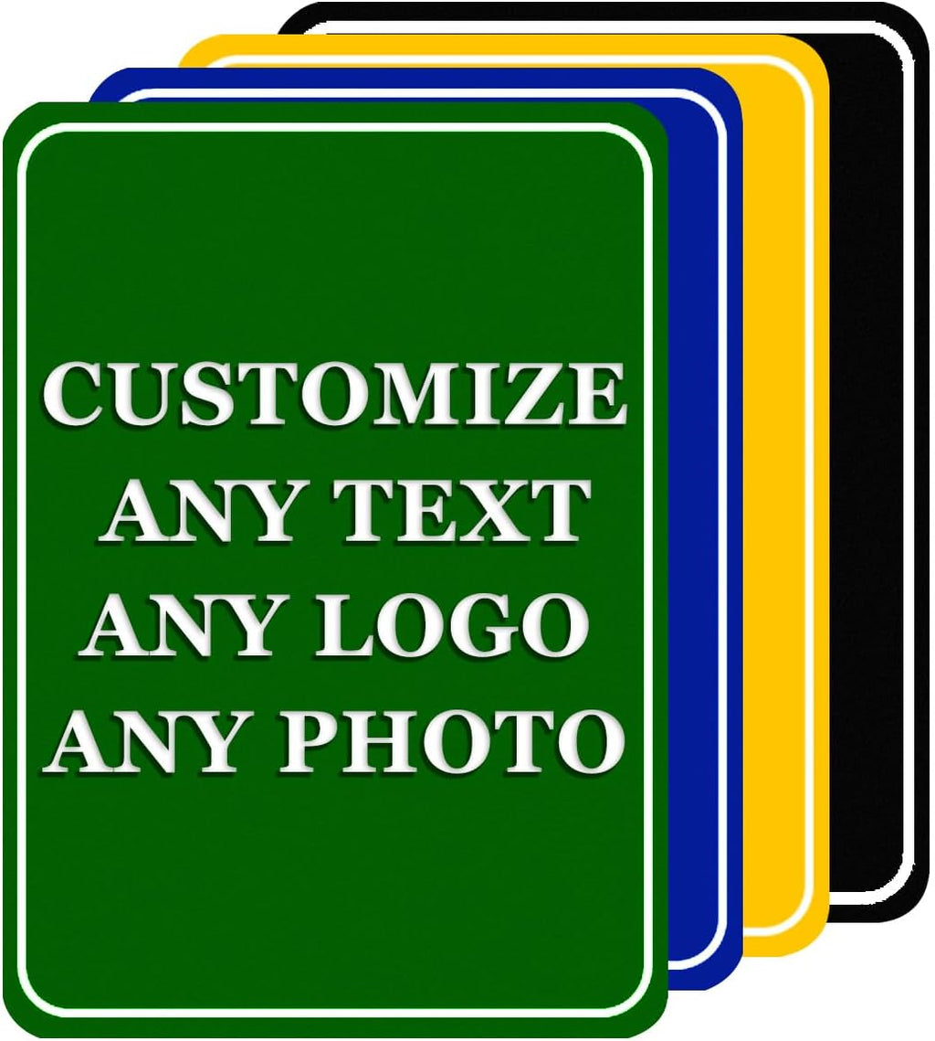 Custom Sign, Personalized Street Sign Metal with Your Text, Name, Logo, Photo for Office, Business, Workplace, Home, Cafe, Bar, Indoor, Outdoor