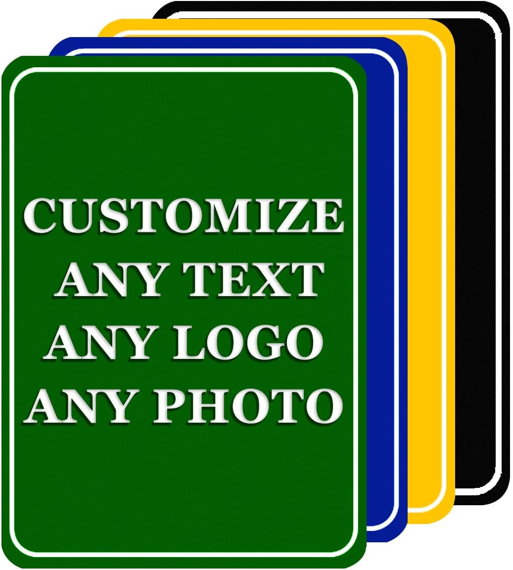 Custom Sign, Personalized Street Sign Metal with Your Text, Name, Logo, Photo for Office, Business, Workplace, Home, Cafe, Bar, Indoor, Outdoor